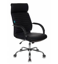 Кресло руководителя Бюрократ T-8010SL/BLACK черный искусственная кожа крестовина хром