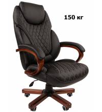 Кресло СHAIRMAN 406 черное экопремиум (дерево)