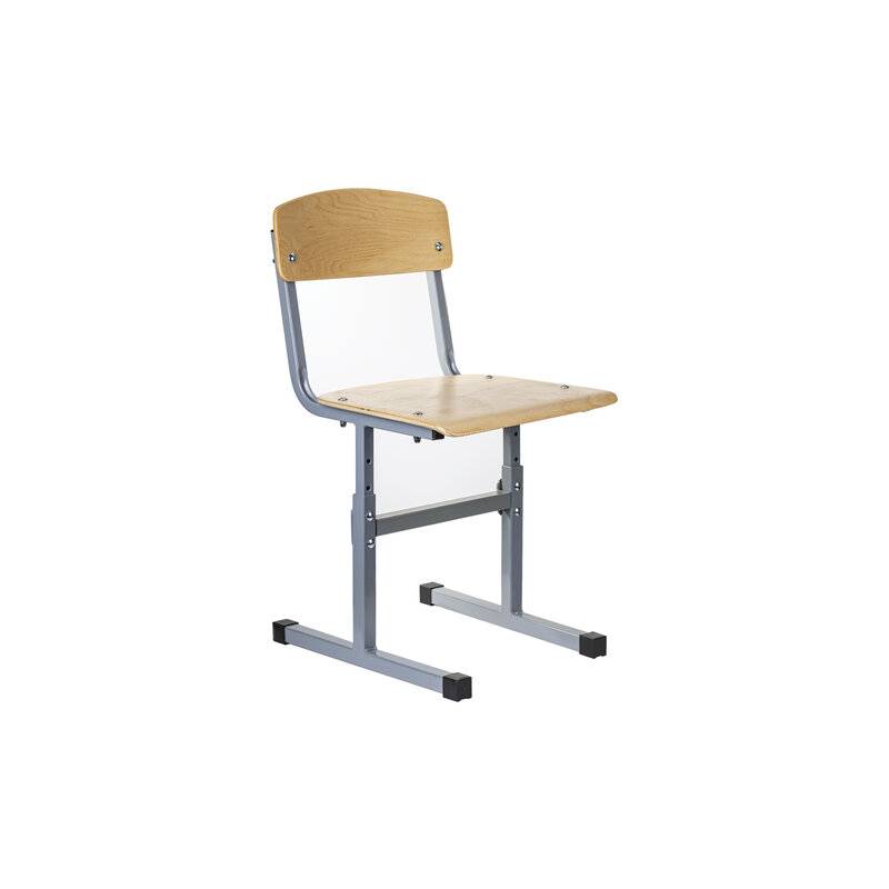 Стул ученический регулируемый "Ученик", 380х480х720-800 мм, рост 4-6, серый каркас главное фото