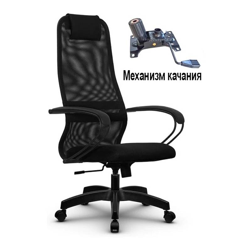 Кресло руководителя Метта SU-BP-8 черное главное фото