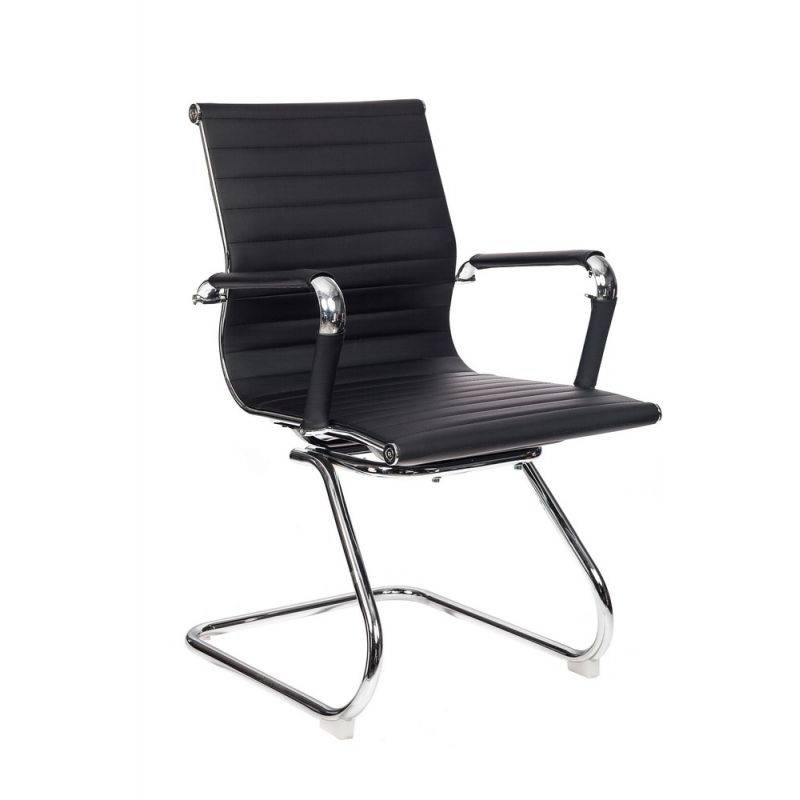 Кресло Бюрократ CH-883-LOW-V/BLACK низкая спинка черный искусственная кожа главное фото