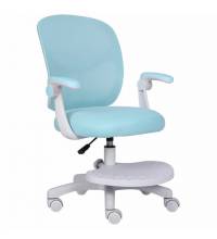 Кресло детское с подставкой для ног  "Toy MG-205", сетка/ткань TW, голубое, 533152