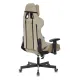 Кресло игровое Бюрократ VIKING KNIGHT LT21 FABRIC песочный крестовина металл. Фото товара с разных ракурсов.