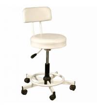 Стул кресло оператора РС12, без подлокотников, кожзам, белое, РС01.00.12-210-