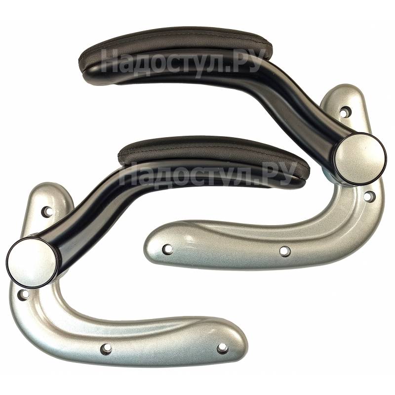 Подлокотники откидные (черно-серебристые) пара главное фото