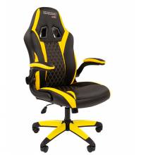 Игровое кресло Chairman game 15 Россия черн.желтый