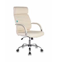 Кресло руководителя Бюрократ T-8010SL/IVORY слоновая кость искусственная кожа крестовина хром