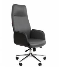 Кресло руководителя Chairman 929 экопремиум черный/серый