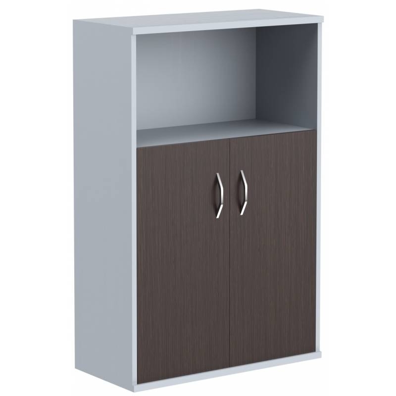 Шкаф с глухими малыми дверьми СТ-2.1 Венге Магия/Металлик 770*365*1200 главное фото