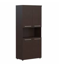 Шкаф с 2-мя комплектами глухих малых дверей и топом AHC 85.4 Венге Магия 850х456х1968