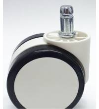 Ролик белый_черный обод