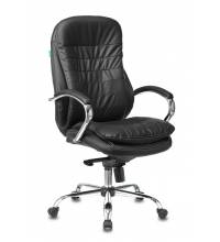Кресло руководителя Бюрократ T-9950/BLACK черный кожа крестовина хром