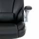 Кресло  PREMIUM "Phantom EX-553", рециклированная кожа, регулируемый подголовник, черное, 532940. Фото товара с разных ракурсов.
