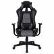 Игровое кресло  "GT Racer GM-100", две подушки, экокожа, черное/серое, 531926. Фото товара с разных ракурсов.