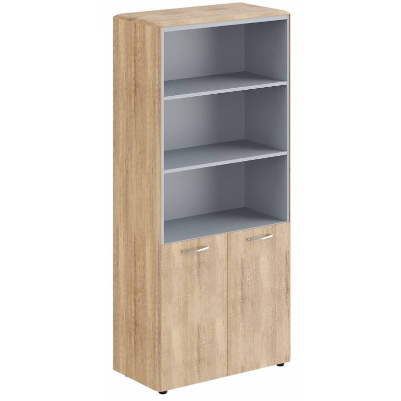 Шкаф с глухими малыми дверьми и обвязкой DHC 85.5 Дуб Каньон 892х470х1950 главное фото