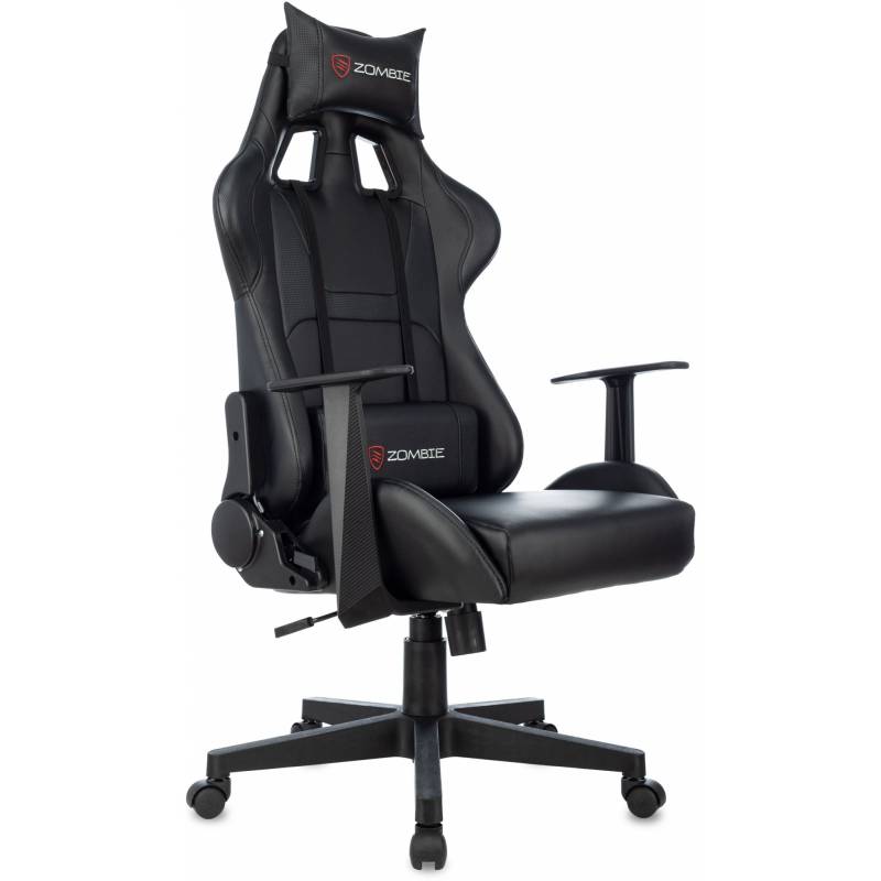 Кресло игровое Zombie Game Penta черный эко.кожа с подголов. крестов. пластик главное фото