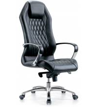 Кресло руководителя бюрократ Aura (черная кожа)