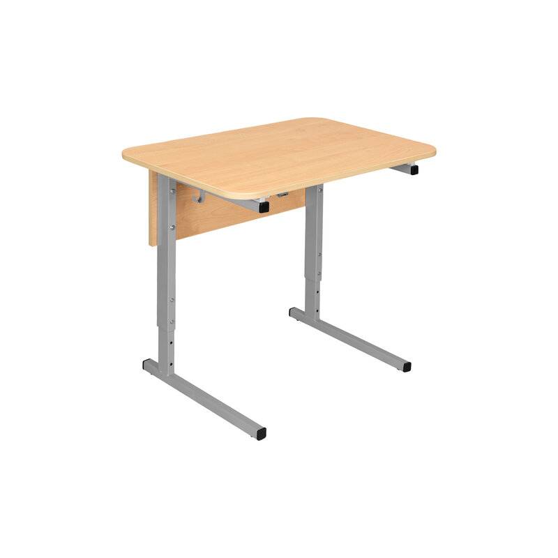 Стол-парта 1-местный регулируемый СУТ.54, 600х500х640-780 мм, рост 4-6, серый каркас, ЛДСП клён главное фото