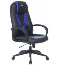 Кресло игровое Zombie 8 черный/синий искусственная кожа крестовина пластик