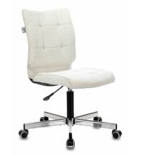 Кресло Бюрократ CH-330M молочный Velvet 20 крестовина металл хром