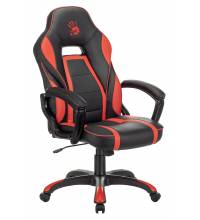 Кресло игровое A4Tech Bloody GC-350 черный/красный эко.кожа крестовина