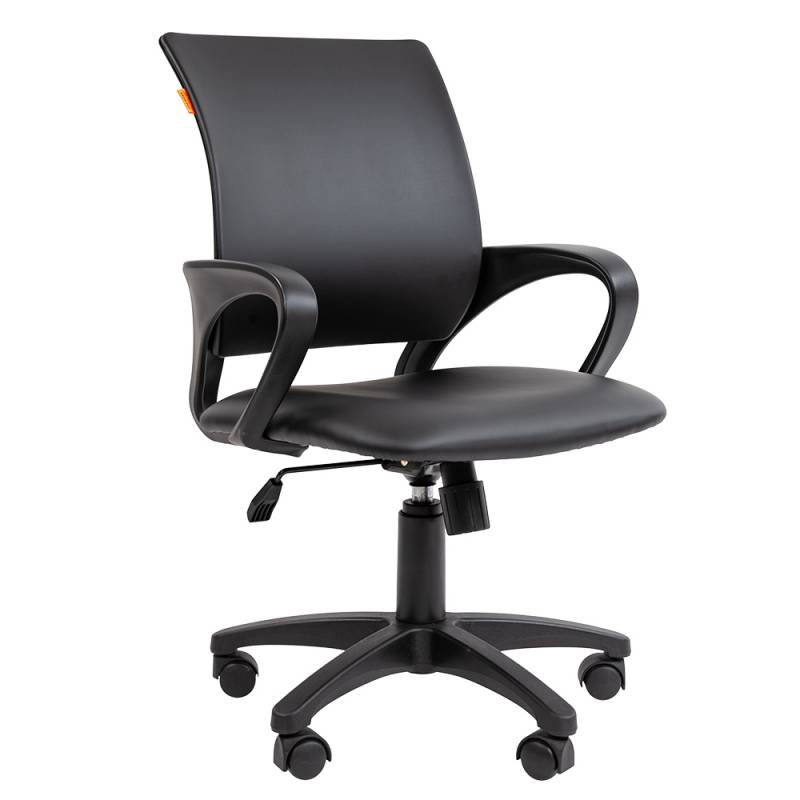 Кресло chairman 696 черная экокожа главное фото