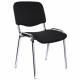 Стул для персонала и посетителей "ИЗО", хромированный каркас, ткань черная С-11, В-14 главное фото в маленьком размере