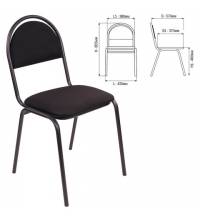 Стул Стандарт, черный каркас, ткань черная