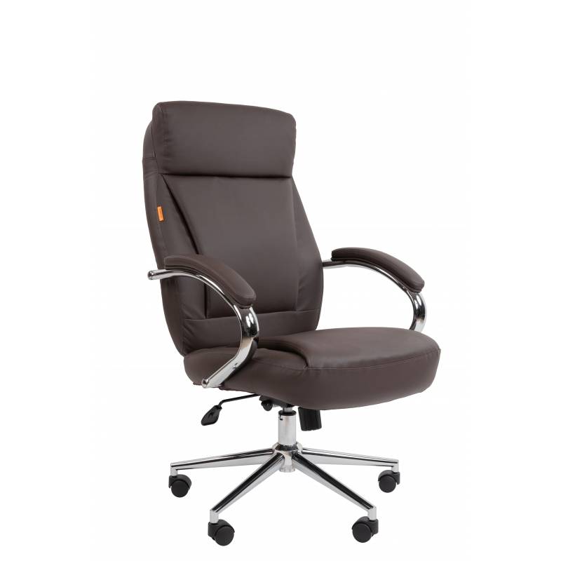 Кресло руководителя Chairman 794 Россия хром экокожа коричневая главное фото