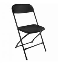 Стул складной для дома и офиса  "Golf CF-002", черный каркас, пластик черный, 531563