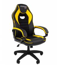 Игровое кресло Chairman game 16 Россия черн.желтый (экокожа, ткань TW)