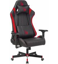 Кресло игровое A4Tech Bloody GC-990 черный/красный эко.кожа крестов. металл