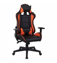 Игровое кресло  "GT Racer GM-100", две подушки, экокожа, черное/оранжевое, 531925