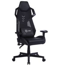 Кресло игровое Cactus CS-CHR-090BL черный эко.кожа/сетка крестов. нейлон