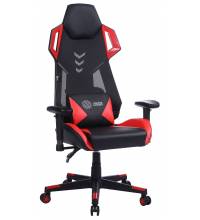 Кресло игровое Cactus CS-CHR-090BLR черный/красный эко.кожа/сетка крестов. нейлон