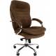 Кресло руководителя Chairman 795 коричневое (ткань велюр) главное фото в маленьком размере