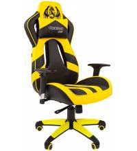 Игровое кресло Chairman game 25 Россия экопремиум черно-желтый