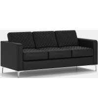 Трехместный диван Актив Euroline 9100 черный (Chairman)