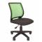Кресло chairman 699 без подлокотников (черно-зеленый текстиль + сетка) главное фото в маленьком размере