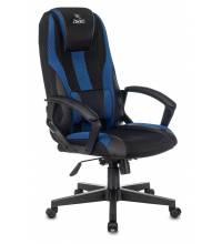 Кресло игровое Zombie 9 черный/синий искусст.кожа/ткань крестовина пластик