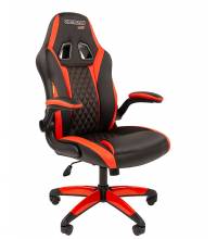 Игровое кресло Chairman game 15 Россия черн.красный