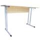 Стол-парта 2-местный регулируемый "Умник", 1200х500х640-760 мм, рост 4-6, серый каркас, ЛДСП клён главное фото в маленьком размере