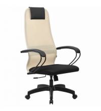 Кресло  PREMIUM "Ultimate EX-800" пластик, плотная двойная сетка Х2, черное/бежевое