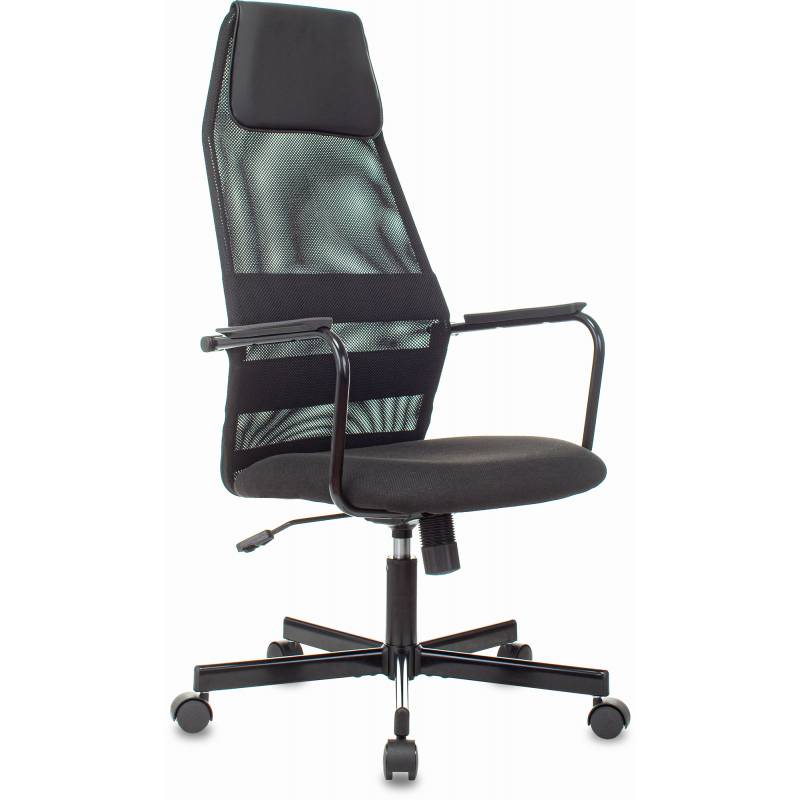 Кресло Бюрократ KB-5M черный TW-01 3C11 сетка/ткань с подголов. крестов. металл черный главное фото