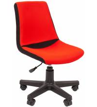 Кресло chairman 115 Kids (Текстиль черно-красный)