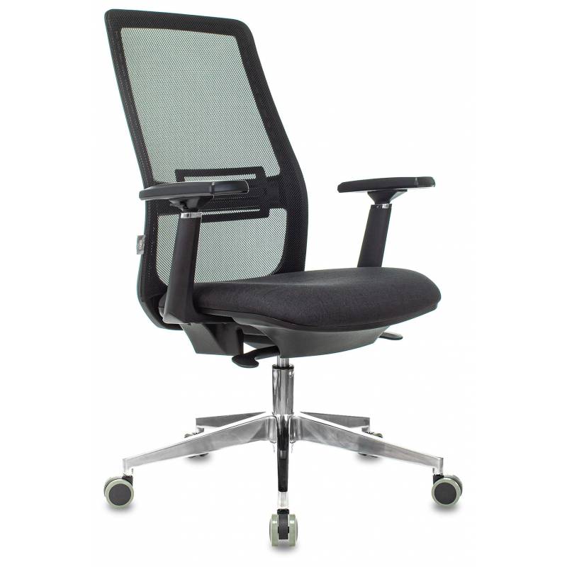 Кресло руководителя Бюрократ MC-915 черный TW-01 38-418 сетка/ткань крестов. алюминий главное фото