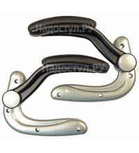 Подлокотники откидные (черно-серебристые) пара