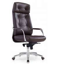 Кресло бюрократ DAO (коричневая кожа)