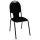 Стул для посетителей РС02М, черный каркас, ткань черная главное фото в маленьком размере