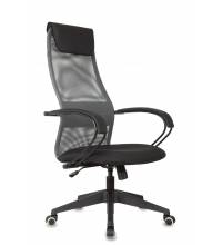 Кресло руководителя Бюрократ CH-607 темно-серый TW-04 сиденье черный Neo Black сетка/ткань с подголов. крестов. пластик